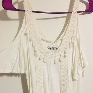 White Off-The-Shoulder Top